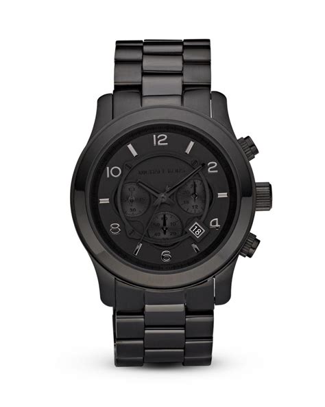 michael kors charm watch black|Michael Kors black watch men.